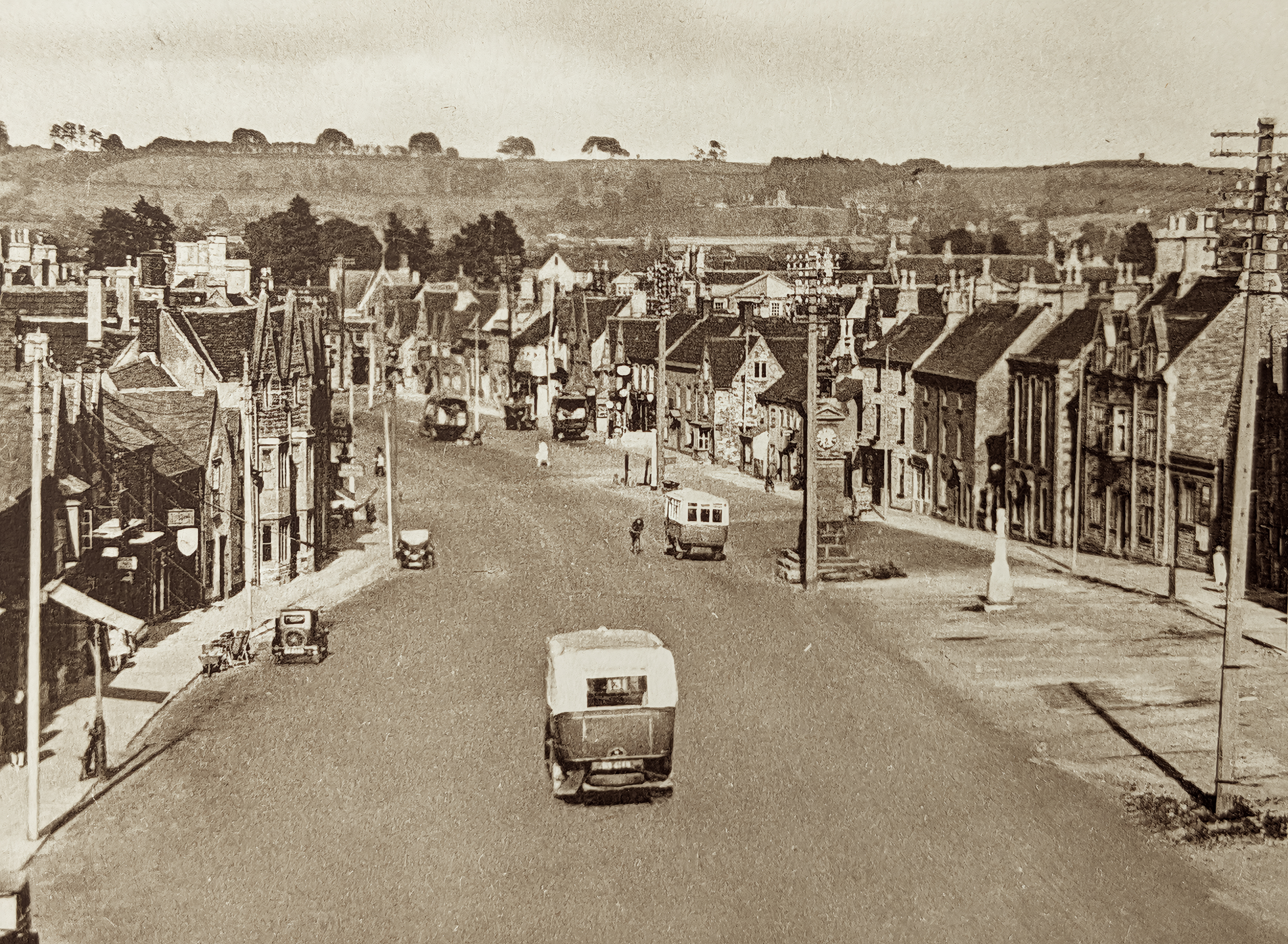 Chipping Sodbury with original Clock Tower