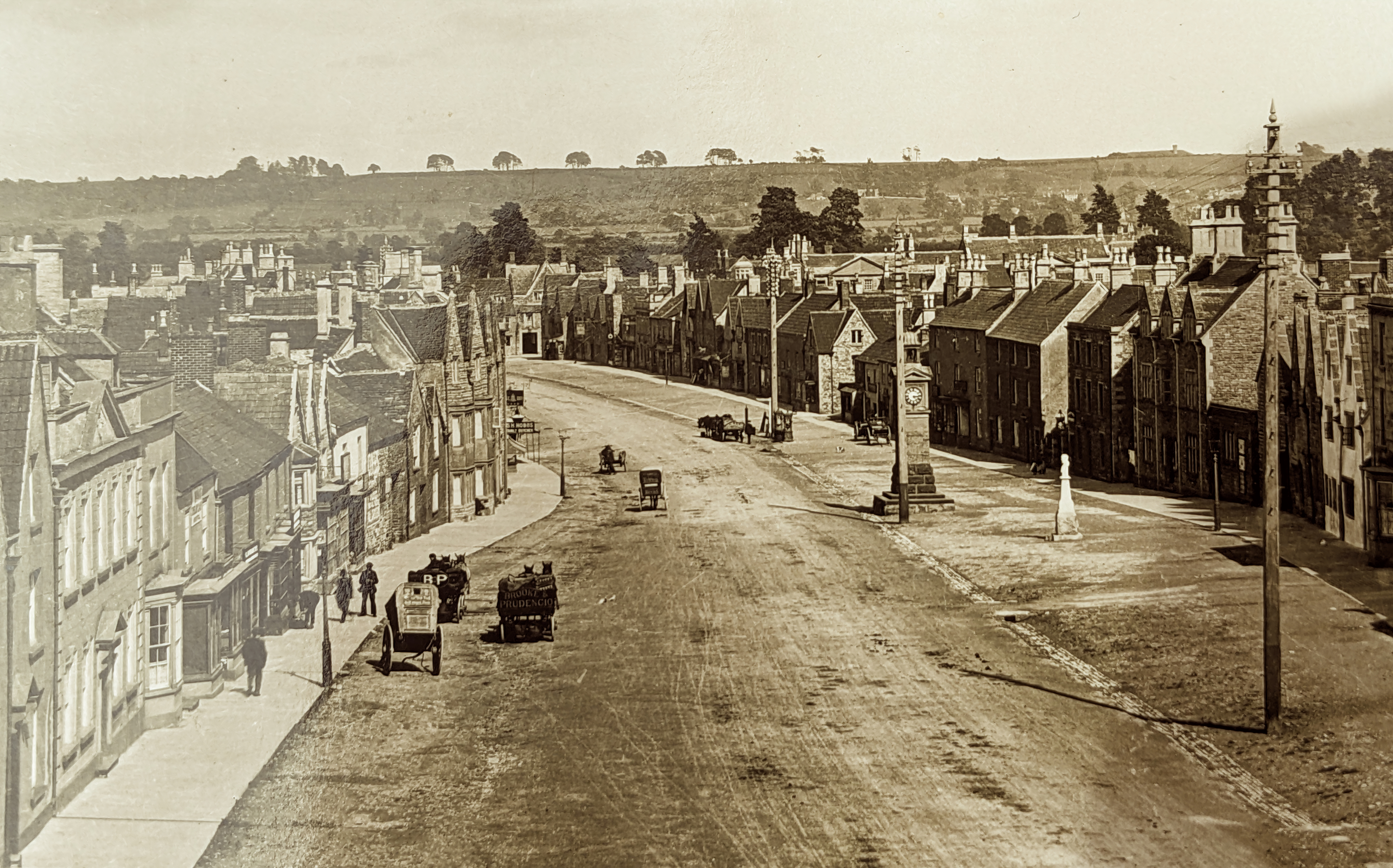 Chipping Sodbury at time of original Clock Tower